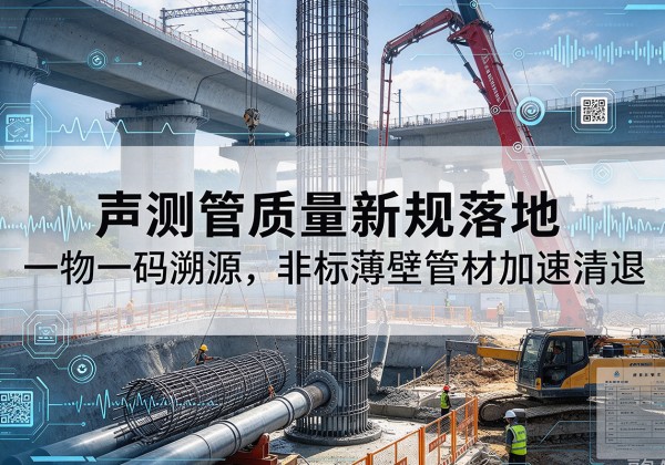 硚口声测管质量新规落地，一物一码溯源，非标薄壁管材加速清退